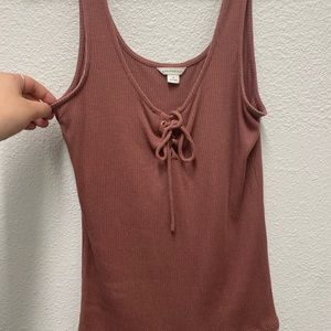 Aeropostale mauve ribbed tank top ! Size medium !